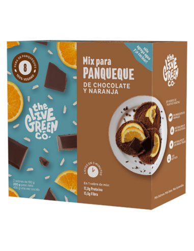 Pancake Mix Chocolate Naranja  GREEN-001  Inicio