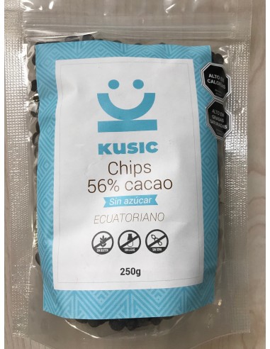 Chocolate CHIPS 56% s/azúcar  KUSIC-002  Inicio
