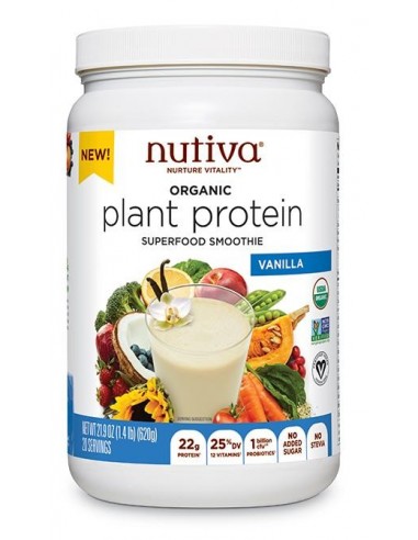 ORG Plant Protein Vainilla  NUTI-700  SUPLEMENTOS NUTRICIONALES PROFESIONALES